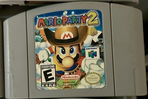 Mario Party 2 Nintendo 64 N64 Video Game Cartridge Only 1997 TESTED WORKING