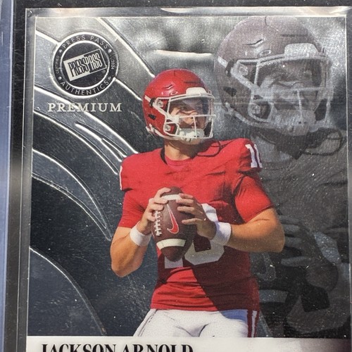2024 Leaf Press Pass Premium Jackson Arnold #RA-JA1 Retro Autograph /49 RC Auto - Bild 5 von 15