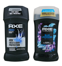 2 Axe Phoenix Men's Antiperspirant Deodorant Stick  Blue Lavender Stick