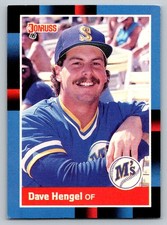 1988 Donruss #629 Dave Hengel Rookie Card Seattle Mariners. rookie card picture
