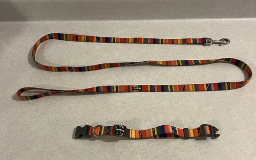 Blueberry Pet Designer collar and Leash.  Size Small.