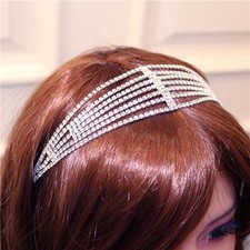 Hot temperament princess elastic multi-layer rhinestone hair headband fashionabl