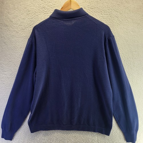 Y2K Barneys New York Polo Shirt Mens XL Merino Wool Made In Italy Designer - Picture 21 of 21
