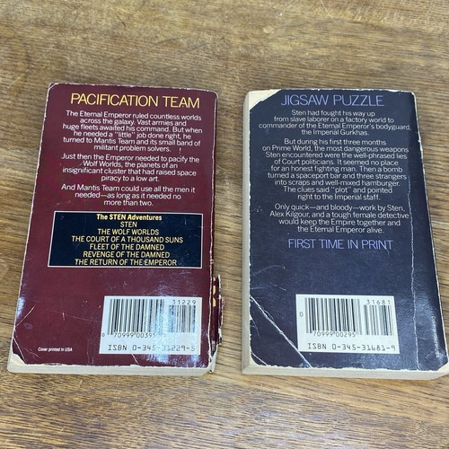 STEN Series Books 2–8 Allan Cole Chris Bunch Sci-Fi PB Lot Of 7 Del Rey Vintage - Picture 9 of 21