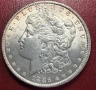 1886 Morgan Silver Dollar. High Grade. Toner. Free Shipping