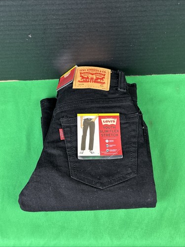 Levi's Boys 511 Flex Stretch Denim Jeans Size 6 Black - Picture 3 of 3