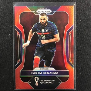 2022 Prizm FIFA World Cup Qatar KARIM BENZEMA Red /399 #99
