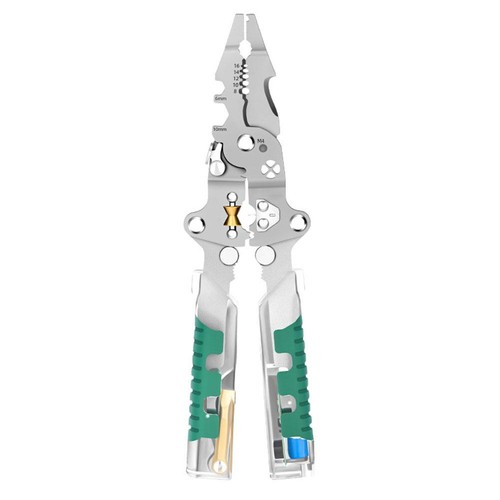 Multi-Functional Wire Stripper Scissors With-Electrical Test --Crimping PliersAu - Picture 9 of 19