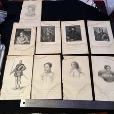 Rare Lot engravings of Annas Duc de Montmorency, Medici, Paris & London 1849