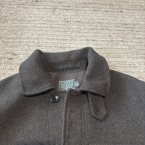 J.Crew Irvine Jacket Wool Cruiser Mackinaw Green Military Mens Size XS - Picture 2 of 9