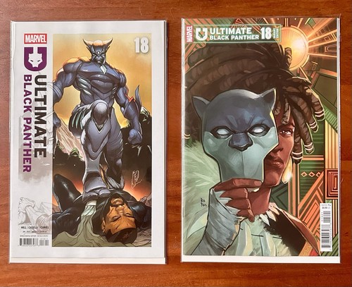 Ultimate Black Panther #18 x 2 | Cubierta principal y variante | Hill, Caselli, Curiel - Imagen 2 de 2