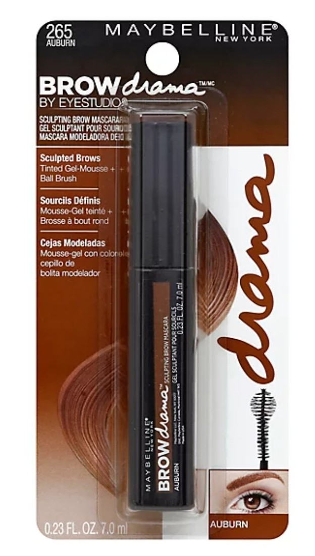 Maybelline Brow Drama Auburn 265 Sculpting Brow Mascara with Ball Brush-image