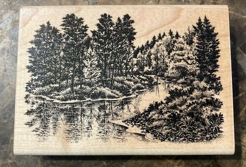 Stampscapes Autumn Bank (Left) 213G and Autumn Brook 212G Stamps Lot - Bild 2 von 7