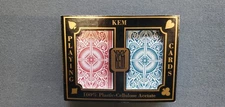 New Kem Plastic Playing Cards Arrow Narrow Jumbo Index Double Deck Free Shipping