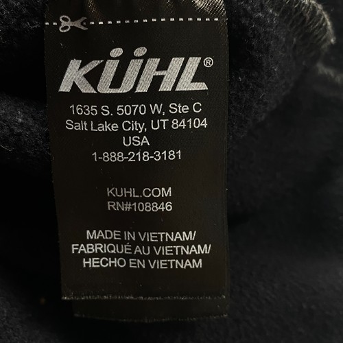 Kuhl Freethinkr Anorak Hoodie Mens Medium Fleece-Lined Black Gray Jacket - Picture 8 of 14