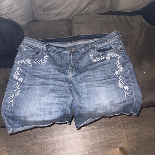 Lucky Brand Plus Size 20W Blue Cargo Shorts Preowned Georgia Short