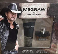McGraw By Tim McGraw Men Gift Set 2.5 Oz Hair Body Wash 0.5 Oz Cologne