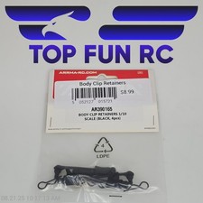 Arrma AR390165 Body Clip Retainers 1/10 Scale (Black, 4pcs)
