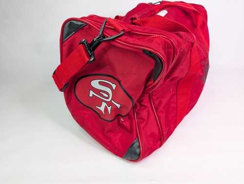 Vintage 90’s Starter San Francisco 49ers Red 20" Duffle Bag NFL Football - Picture 7 of 12