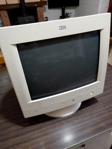 monitor IBM G54 retro computer vintage Da Controllare