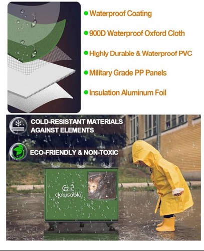 Krallenbeheiztes Katzenhaus - Bild 3 von 4