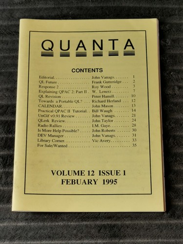 Sinclair QL QUANTA Magazine ~ Computer Articles ~ CHOOSE ONE #FREE UK POST # - Picture 67 of 112