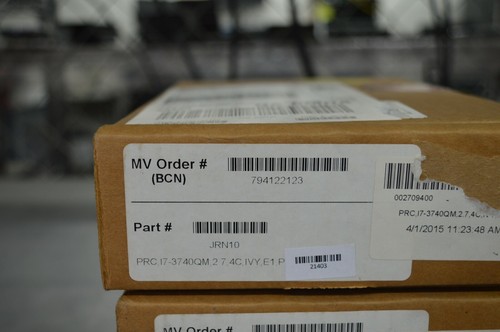 Dell JRN10 2.70GHz 5.00GT/s DMI 6MB L3 Cache Intel Core i7-3740QM Quad Core - Picture 3 of 4
