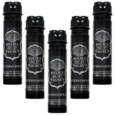 5 POLICE MAGNUM Pepper Spray Tactical Self Defense 5oz Flip Top Fogger Security