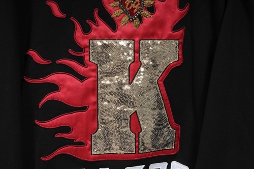 Dolce & Gabbana Amore K Sacro Pullover 50 M Black Red Embroidered Sweatshirt - Picture 5 of 11