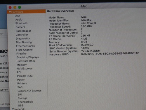 iMac, 21.5 inch Desktop Computer complete, 500 Gb SSD, Apple Software installed - Photo 8/11