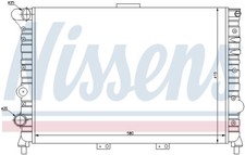 NISSENS (60038) Wasserkühler, Motorkühler, Kühler für ALFA