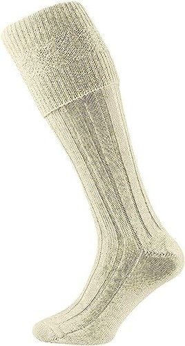 1/3 Mens Scottish Socks Wool Traditional Kilt Hose Warm Highland Wear Long Sock - Picture 4 of 17