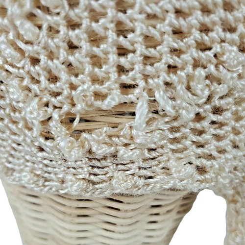 Vintage/Antique HAND MADE CROCHET BABY BONNET lace child cap cotton - Picture 4 of 8