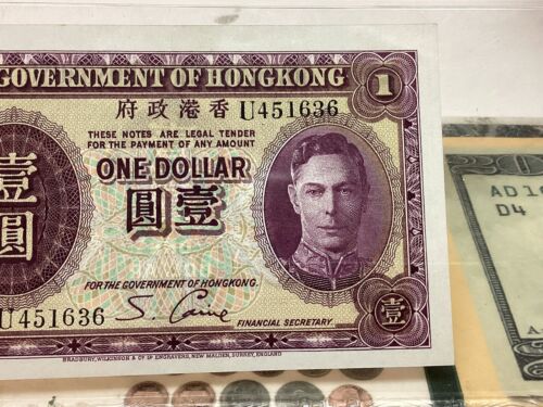 Hong Kong Government Of Hong Kong Pick 312 KNB2A 1936 $1 PMG Au58 EPQ - Picture 3 of 6