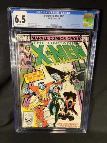 Uncanny X-Men #171 CGC 6.5 1983 Marvel Rogue Joins X-Men. Carol Danvers New CGC!