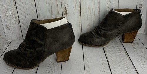 NEW Report Footwear Clarice Heeled Bootie Gray 7.5 WIDE Vegan Leather - Picture 5 of 8