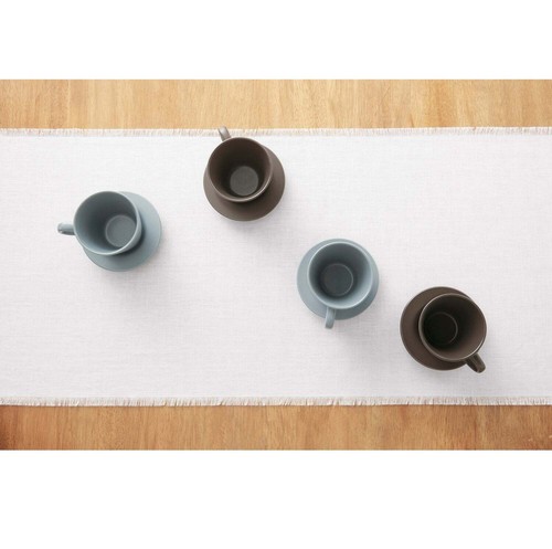 Solino Home 100% Pure Linen Table Runner for Summer Dinning Kitchen Party Fringe - Picture 102 of 122
