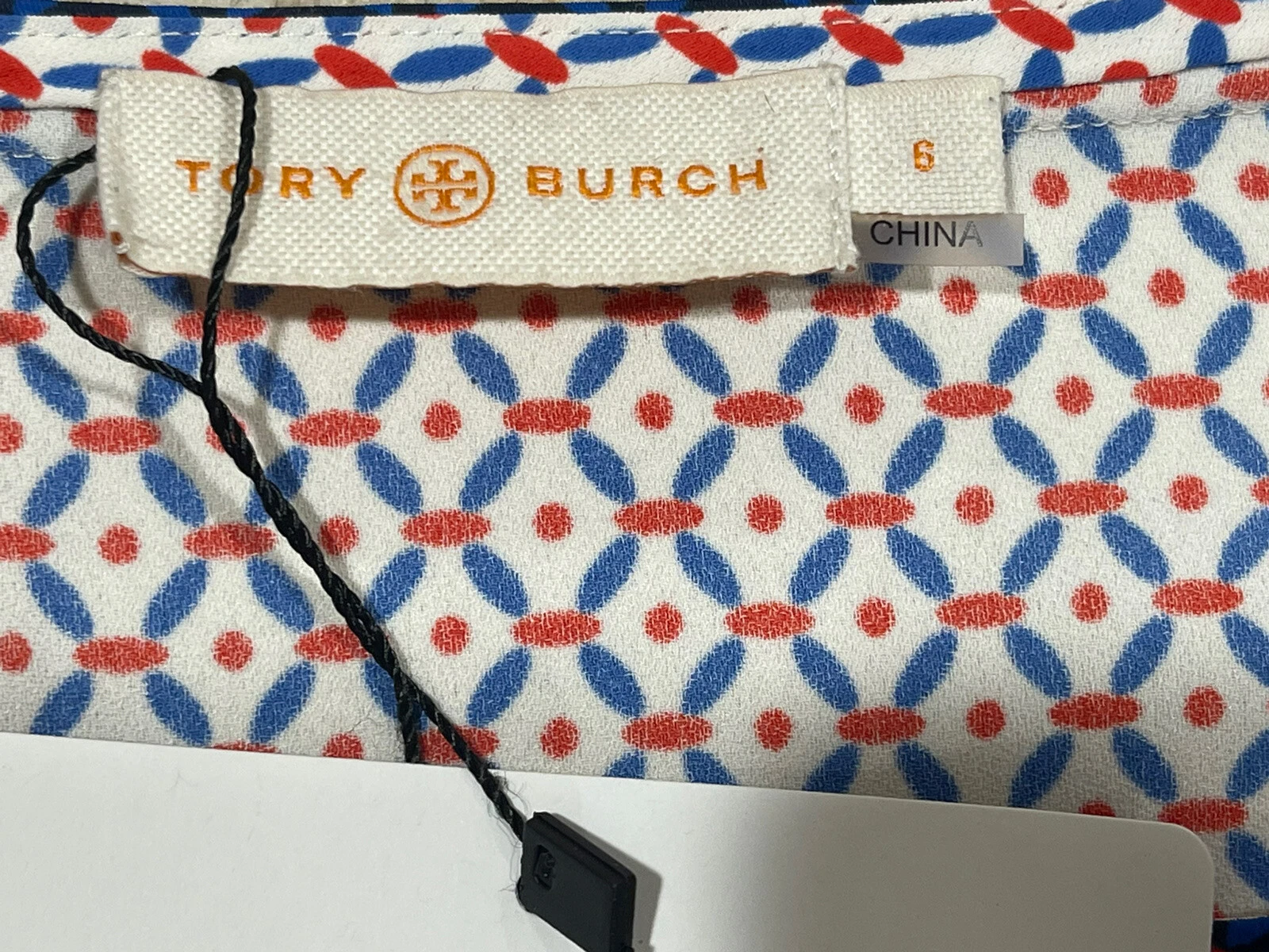 Abito Tory Burch multicolore maniche a spuffo vita taglia 6 eccellente