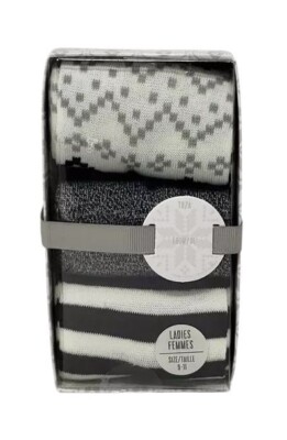 Gift Boxed 3 Pack Gertex Ladies Socks - Size 9-11 - New