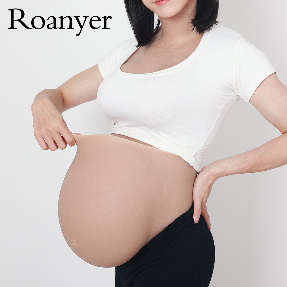 KnowU Schwangere Silikon Bauch gefälscht Bauch Lebensecht Crossdressing Cosplay