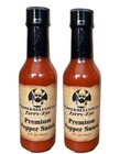 PEPPER BELLY PETE'S ZIPPY-ZAP PREMIUM PEPPER SAUCE - (2) 5 OZ BOTTLES
