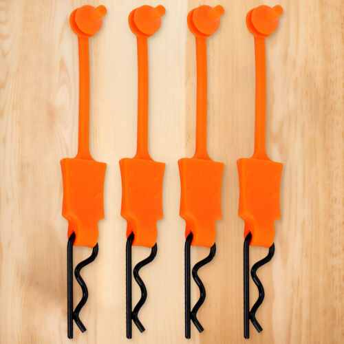 4PCS Black R Pins Universal Silicone RC Car Upgrade Parts for SCX10 Traxxas TRX4 - Imagen 18 de 27