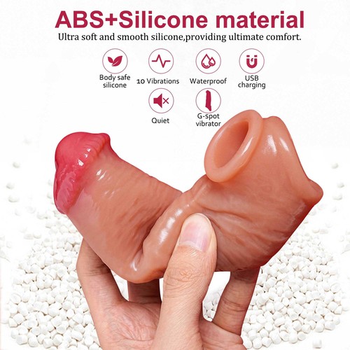 Penis Sleeve Cock Sleeve Cockring Penis Extender Enlarger für Paare Stimulation - Bild 13 von 23