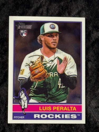 2025 Topps Heritage Gloss Luis Peralta RC #176 Colorado Rockies - Picture 1 of 2