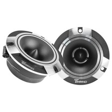 2x Timpano 600 Watt Car Audio Bullet Tweeters TPT-ST2 CHROME 3.85" Shallow 4 Ohm