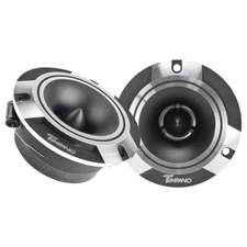 2x Timpano 600 Watt Car Audio Bullet Tweeters TPT-ST2 CHROME 3.85" Shallow 4 Ohm