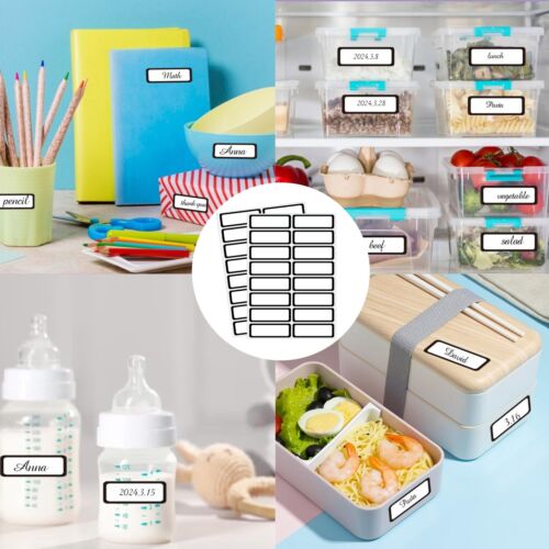 240 Labels Removable Blank Write On Freezer Labels for Food Containers - Picture 3 of 6