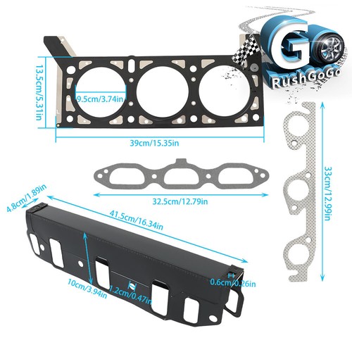 Full Gasket Head Bolts Set For 2004-10 Chrysler Pacifica Town Country Dodge 3.8L - Picture 2 of 23