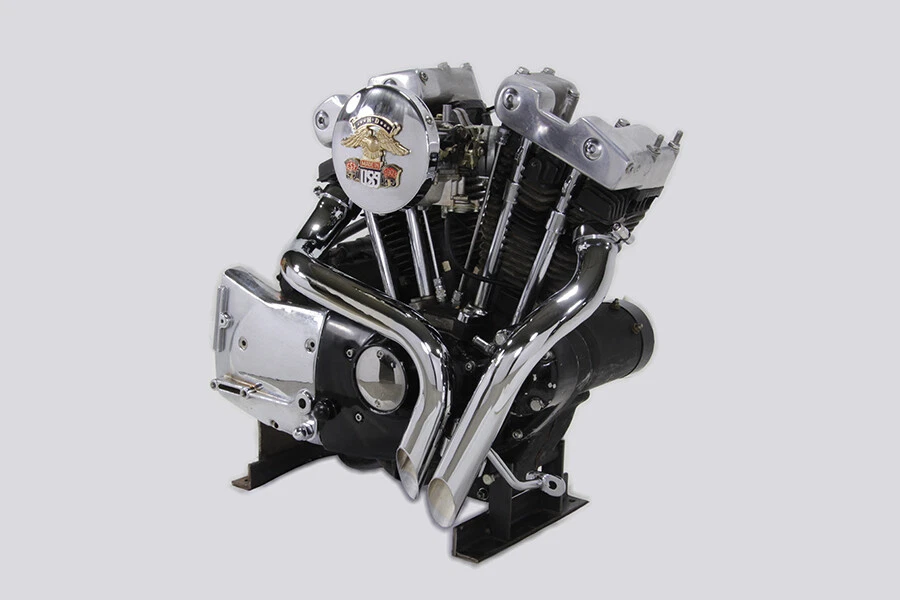 Conjunto de cabeçalho de exaustão Ironhead LAF cromado compatível com Harley Davidson - Imagem 4 de 4