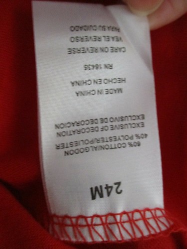 Nuevo con etiquetas Disney Junior 24 Mos Minnie Mouse "LOVE" Blusa Roja y Pantalones Grises Conjunto - Imagen 9 de 10